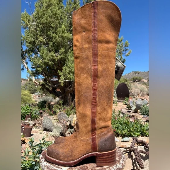NWT FRYE πΊπΈ Campus OTK Suede Tall Vintage Boots - Picture 3 of 16